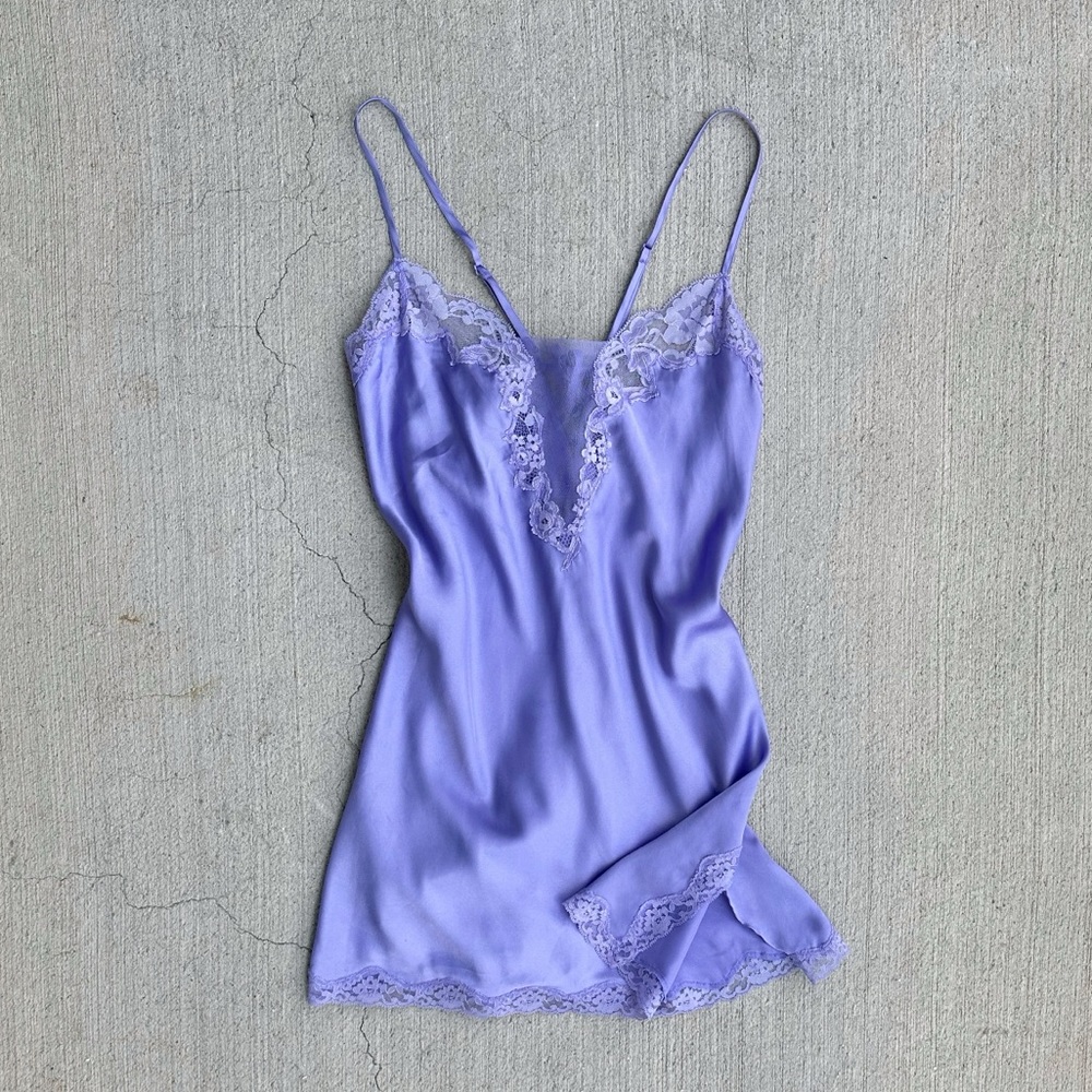 2003 victoria’s secret purple satin slip